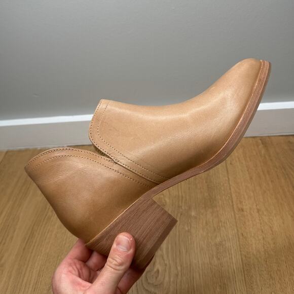 NEW Nisolo Classic Ankle Bootie Almond Brown Tan Leather Heeled Boho Everyday - Picture 9 of 11